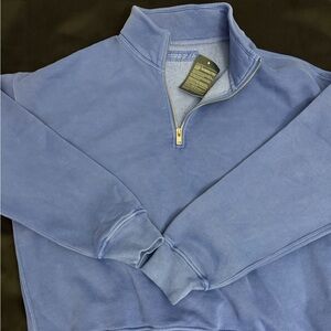 Abercrombie & Fitch Men's Zip-Up Sweater in Blue